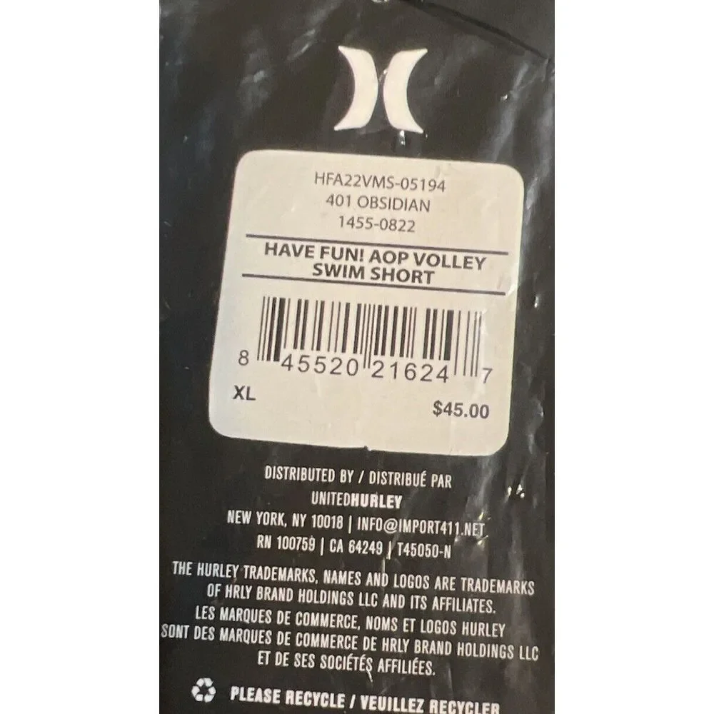 Hurley new $45